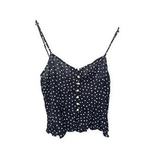 Intermix Navy Blue Polka Dot Tank Top